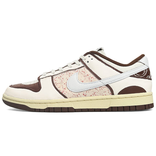 Custom Nike Dunk Low - Earth Tones with Floral & Paisley Patchwork
